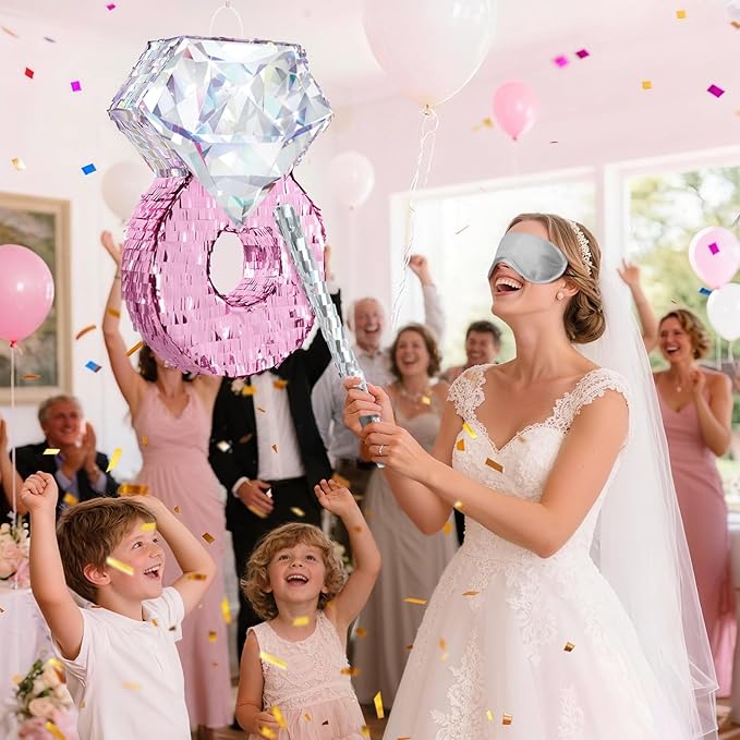 Diamond Ring Piñata Valentines Day Party Decoration Shiny Ring