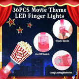 36Pcs Movie Night LED Finger Lights Movie Theme LED Finger Lights