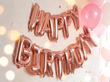 52 Pcs Rose Gold Birthday Decorations Rose Gold Balloons Happy