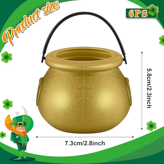 156 Pieces St Patricks Day Decorations Set Includes 6 Leprechaun