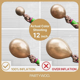 PartyWoo Metallic Gold Balloons 100pcs Different Sizes of 18 12 10 5