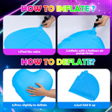 Vertintong 12 Pcs Heart Glow in The Dark Neon Balloons Foil Birthday