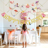 Fairy Birthday Banner Floral Party Decor Fairy First Birthday Party