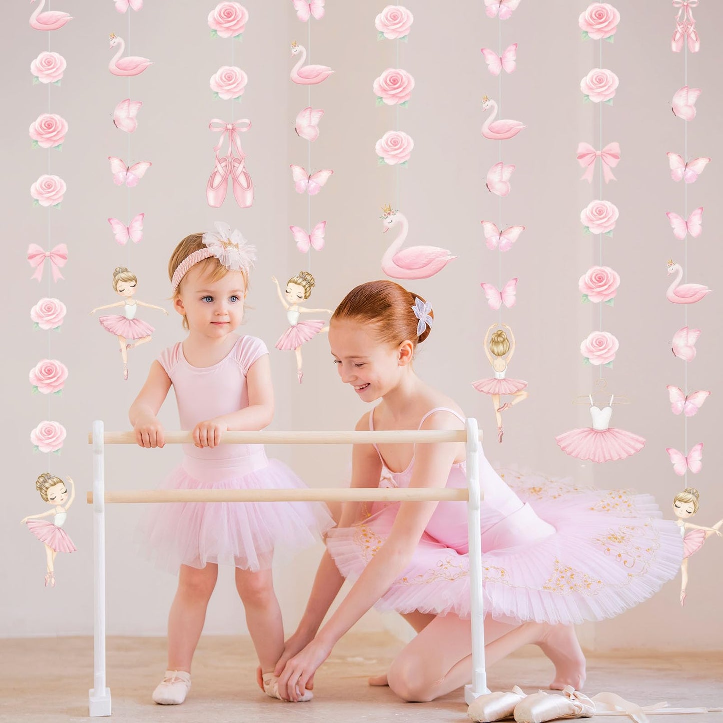 Daifunli 8 Pcs Ballerina Party Decorations Ballet Dancer Birthday