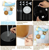 Airplane Baby Shower Birthday Party Decorations Balloons Stand Kit 2