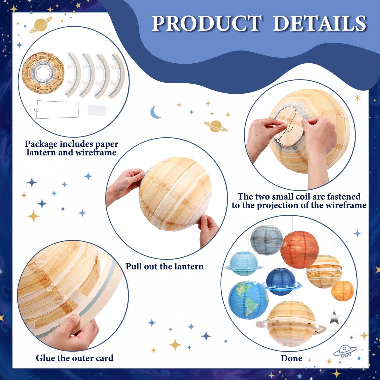 45 Pcs Space Classroom Decorations for Back to School