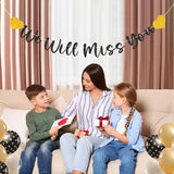 We Will Miss You Banner Decorations Goodbye Party Banner Retirement
