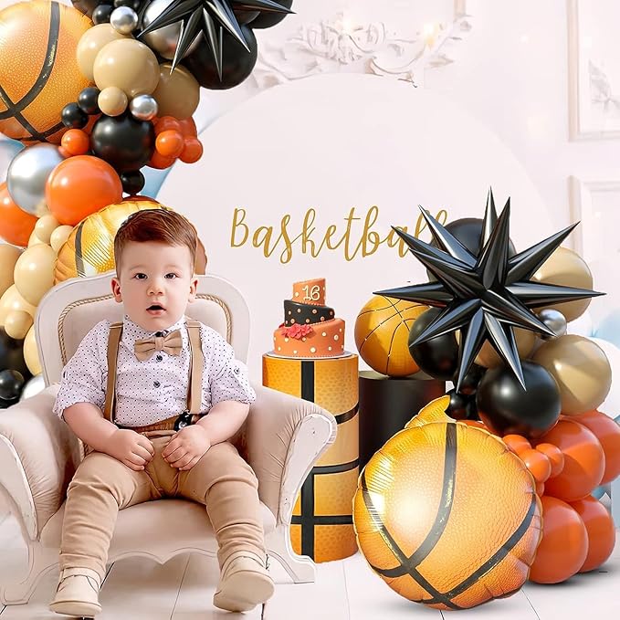 Basketball Balloon Arch Garland Kit 103Pcs Basketball Party Balloons