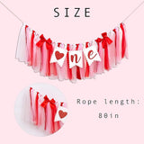 Valentine's Day One High Chair Banner Valentine's Day Themed First