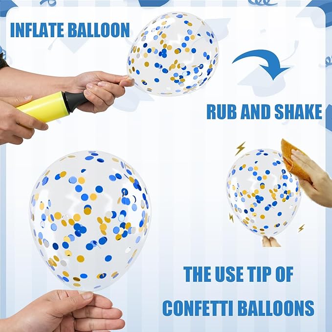 OuMuaMua 74 Pack Graduation Party Decorations Balloons Set - 12 Inch