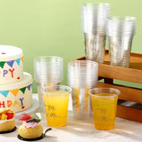 50 Pcs Mr and Mrs Cups 12 oz Plastic Wedding Cups Clear Engagement