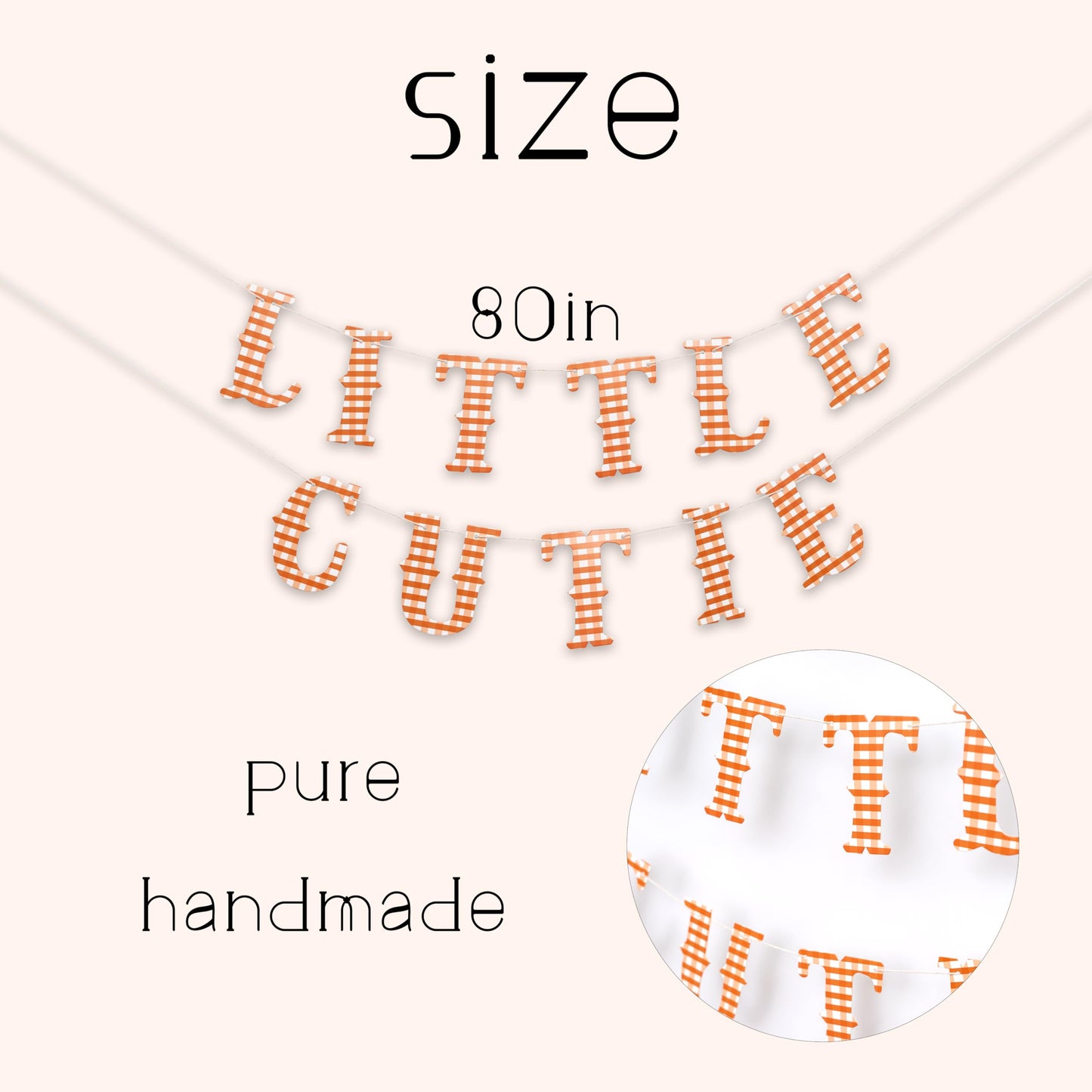 ZAIBIANHAO Little Cutie Banner - Citrus Themed Baby Shower