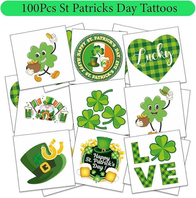 180 PCS ST Patricks Day Accessories Party Favors Supplies