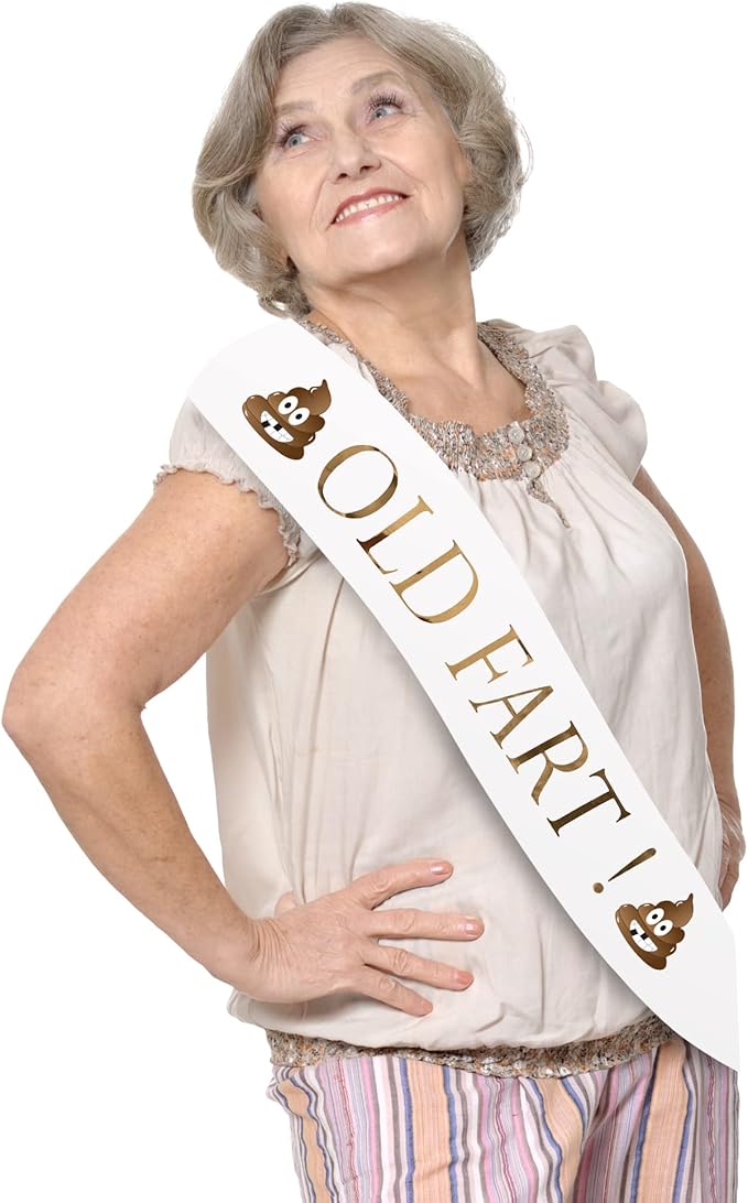 Old Fart Sash – Classic Celebration Sash Birthday and Retirement