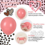 Pink and Green Balloons, Jungle Safari Balloon 12 Inch Leopard