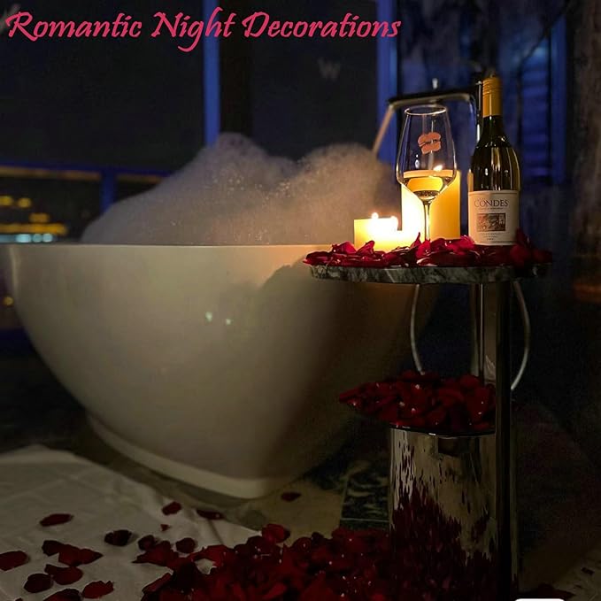 CODE FLORIST 2200 PCS Dark-Red Silk Rose Petals for Romantic