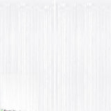 2Pack White Metallic Tinsel Foil Fringe Curtains, White Streamer