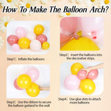 Groovy Daisy Balloon Arch, Boho Balloon Arch Kit with Dusty Pink Light