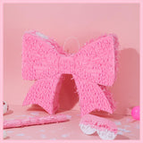 Hungdao Pink Bow Piñata for Girl Birthday Party Decorative Bowtie