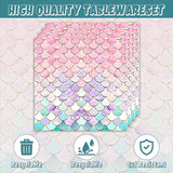 96Pcs Mermaid Birthday Party Decorations for 24 Guests Ocean Themed