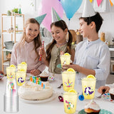50 Pcs Unicorn Cups 12 oz Unicorn Plastic Glasses Clear Disposable