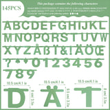 SUNBEAUTY 146 Pcs Sage Green DIY Make Your Own Banner Customizable