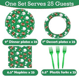 100 Pcs Football Tableware Set Football Themed Party Supplies for