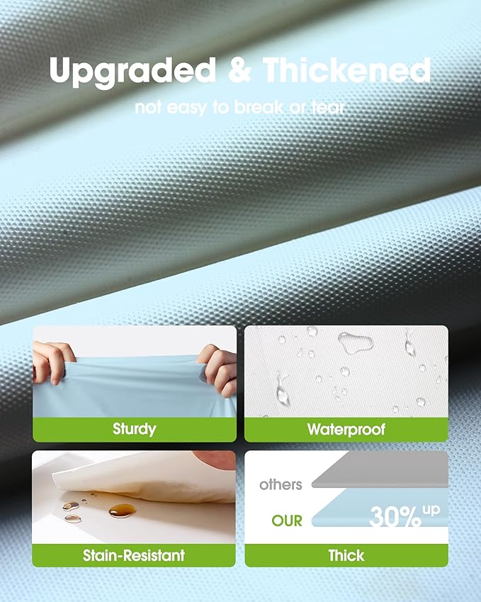 Pureegg Plastic Table Cloth Disposable 10 Pack, 54 x 108 Inch Table #5