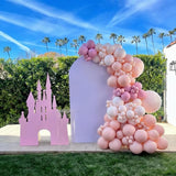 Dusty Pink Nude Gold Balloons, 60Pcs 12Inch Pink Sand White Nude Gold