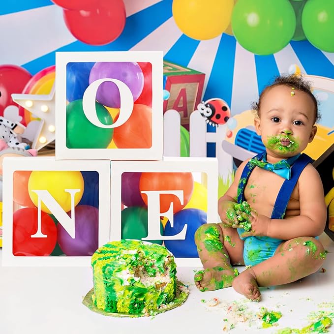 First Birthday Decorations for Boy Girls ONE Balloon