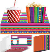 48Pcs Movie Night Supplies 24 Cinema Snack Trays with 24 Popcorn