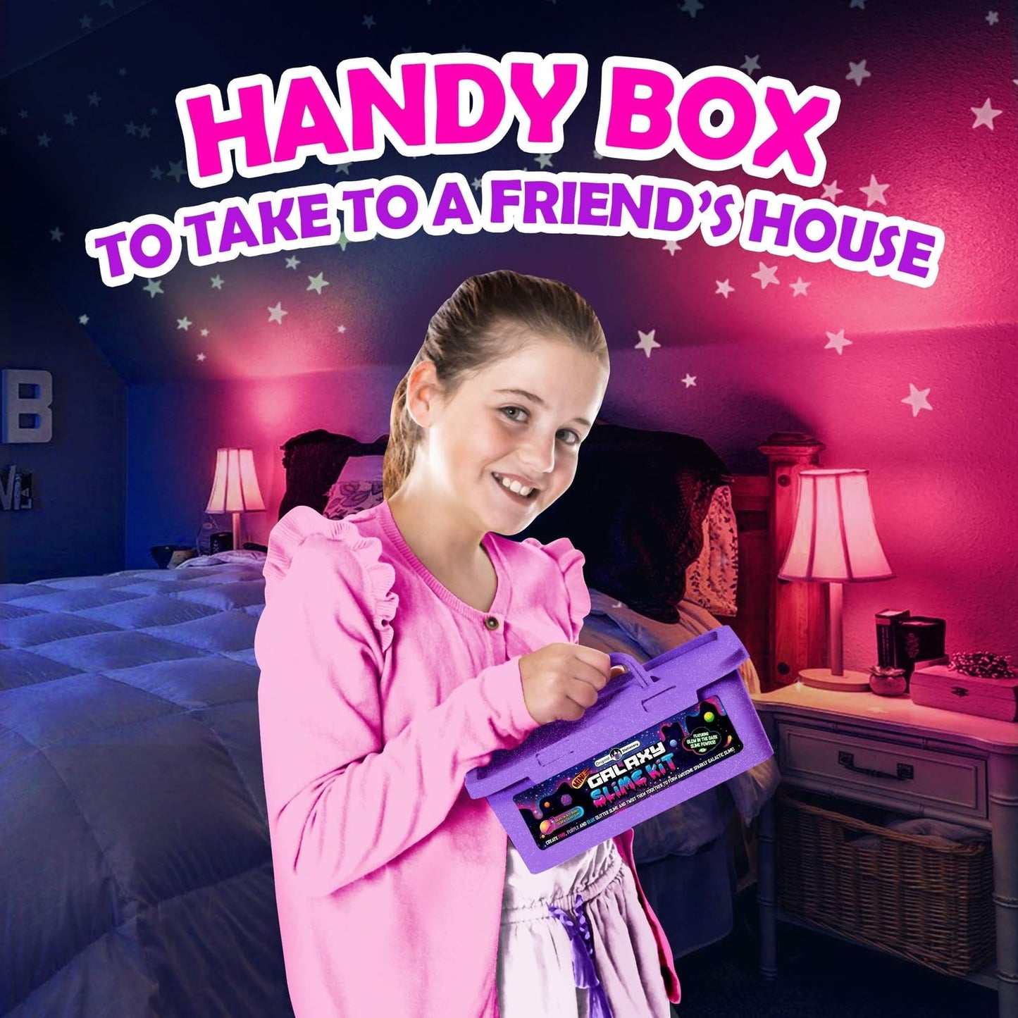 Original Stationery Mini Galaxy Slime Kit for Girls & Boys Ages 7–12,