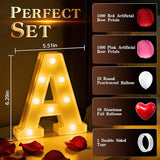 Engagement Party Decorations Engaged LED Light Up Letters With Rose