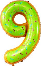 KatchOn, Huge Number 9 Donut Balloon - 40 Inch | Foil 9 Birthday