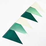 Sage Green Decorations Hanging Paper Pennant Banner Flag Green Beige