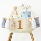 First Birthday High Chair Banner Decorations For Boy 1st Birthday