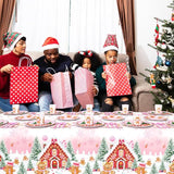 194 Pcs Christmas Party Supplies Decorations Pink Gingerbread Party
