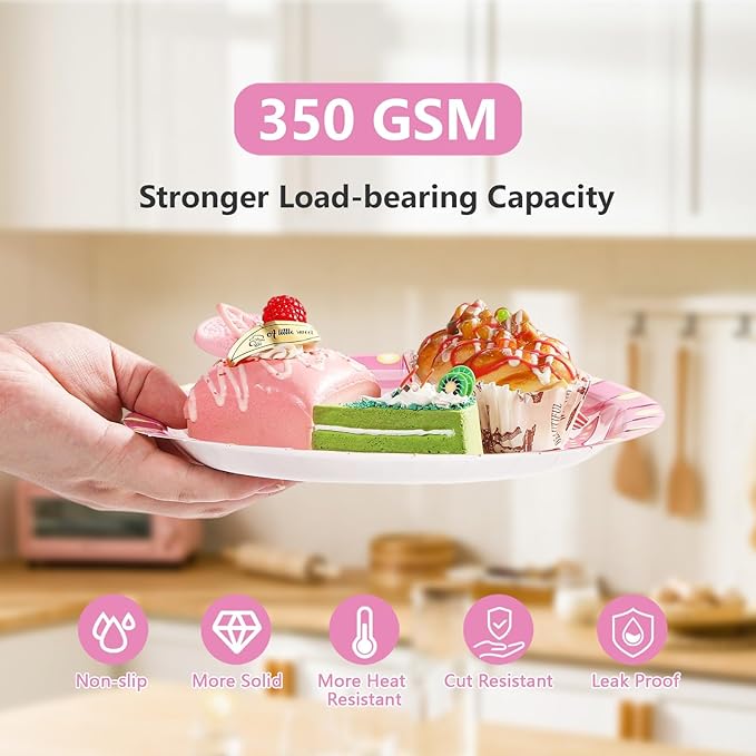 96Pcs Movie Night Party Decorations Pink Movie Plates and Napkins