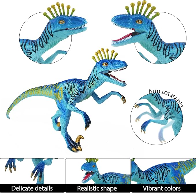 SIENON Dinosaur Figure Triassic Jurassic Dino Toy 7 Inch Educational