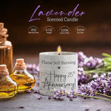 25th Anniversary Candle 25th Wedding Anniversary Present for Couple