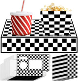 48Pcs Movie Night Supplies 24 Movie Theater Snack Trays with 24