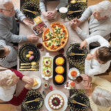 Gold and Black Party Decorations, 279Pcs Birthday Decorations Men