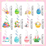 56 Pcs Easter Hanging Swirl Decorations Easter Party Hanging Swirls