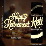 Happy Retirement Neon Sign Dimmable Led Signs USB Neon Light Sign
