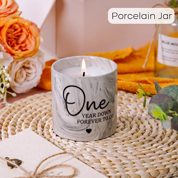 1 Year Anniversary Candle for Girlfriend Boyfriend One Year