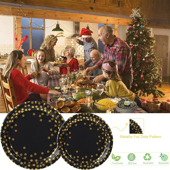 Birthdayparties Round Disposable Paper Plates for All Occasions