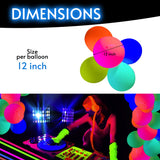 Glow King Black Light Reactive Neon Balloons | Glow In The Dark Latex