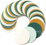 Sage-Green Ivory-Gold Bridal-Shower Decorations Streamers - 52FT
