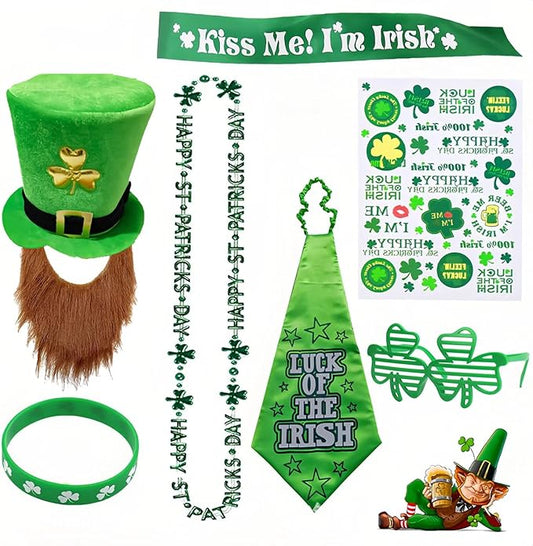 St Patricks Day 7Pcs Set St.Patricks Day Decorations Custom Set