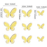 Ercadio 30 Pack 3D Butterfly Cake Toppers - Mix Sizes, Waterproof